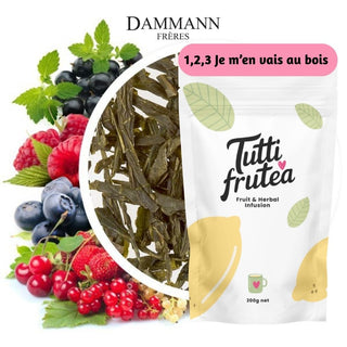 1.2.3... AU BOIS | 200g | Thé vert Fruits des Bois | DAMMANN - Thé Vert - DAMMANN FRÈRES - Tuttifrutea.com