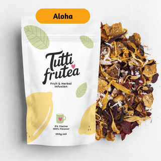 ALOHA | 200g | Infusion BIO Mangue & Coco | Sans théine - Infusion - TUTTI FRUTEA - Tuttifrutea.com