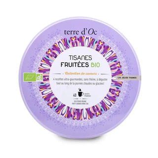 COFFRET "DE JOLIES TISANES FRUITÉES" BIO - TERRE D’OC - 40 Sachets - Tisane - TERRE D'OC - Tuttifrutea.com
