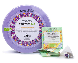 COFFRET "DE JOLIES TISANES FRUITÉES" BIO - TERRE D’OC - 40 Sachets - Tisane - TERRE D'OC - Tuttifrutea.com