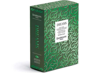 Coffret cadeau Dreams Dammann Frères, boîte élégante contenant un assortiment de sachets Cristal de tisanes et infusions.