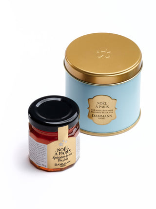 COFFRET FLOCONS DE NEIGE | Thé & Tartinable de Noël | DAMMANN- Coffret- DAMMANN FRÈRES-Tuttifrutea.com