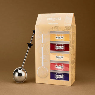 Coffret Kusmi Tea Infusions Bio – 5 Miniatures d’Infusions en Vrac + Pince à Thé Premium - Infusion - KUSMI TEA - Tuttifrutea.com