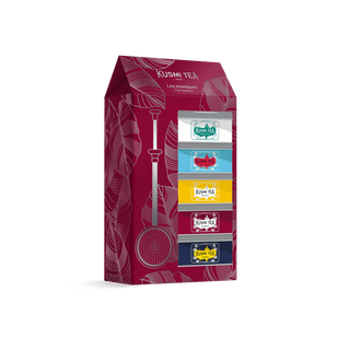 Coffret Kusmi Tea Les Iconiques Bio – 5 Miniatures de Thés en Vrac + Pince à Thé Premium - Thé - KUSMI TEA - Tuttifrutea.com