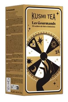 COFFRET LES GOURMANDS | 24 Sachets Mousseline | KUSMI TEA- Coffret- KUSMI TEA-Tuttifrutea.com