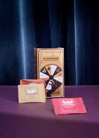 COFFRET LES GOURMANDS | 24 Sachets Mousseline | KUSMI TEA- Coffret- KUSMI TEA-Tuttifrutea.com