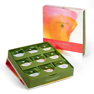COFFRET "LES THÉS PARFUMÉS" - 9 Créations Iconiques - PALAIS DES THÉS - 45 Mousselines - Coffret - PALAIS DES THES - Tuttifrutea.com