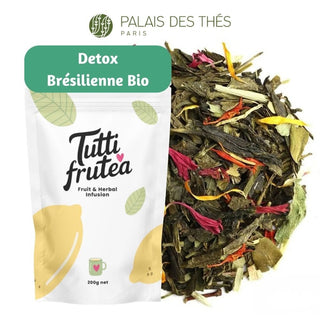 DÉTOX BRÉSILIENNE BIO | 200g | Thé Vert & Maté PALAIS DES THÉS | Énergisant - Thé Vert - PALAIS DES THES - Tuttifrutea.com