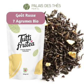 GOÛT RUSSE 7 AGRUMES BIO | 200g | Thé Noir PALAIS DES THÉS | Agrumes - Thé Noir - PALAIS DES THES - Tuttifrutea.com