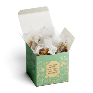 INFUSION DE NOËL | 25 Sachets Cristal | Cacao, Cannelle & Épices | DAMMANN- Infusion- DAMMANN FRÈRES-Tuttifrutea.com