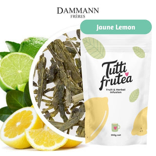 JAUNE LEMON | 200g | Thé vert Citron vert et Citronnelle | DAMMANN - Thé Vert - DAMMANN FRÈRES - Tuttifrutea.com