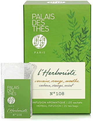 L'HERBORISTE BIO n°108 - Orange, Verveine & Menthe - PALAIS DES THÉS - 20 Mousselines - Tisane - PALAIS DES THES - Tuttifrutea.com