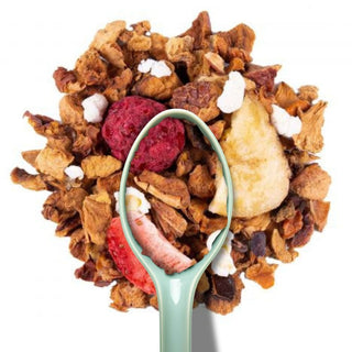 Sachet vrac 200g mélange doux pour enfants Alveus, infusion Premium aux fruits rouges et éclats de vanille naturelle.