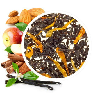 NOEL A LONDRES - Thé noir Gingembre, Cannelle, Vanille, Pomme, Amande - Vrac 200g - DAMMANN - Thé Noir Parfumé - DAMMANN FRÈRES - Tuttifrutea.com