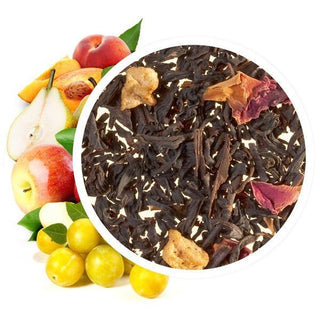 NOEL A ST PETERSBOURG - Thé noir Pomme, Poire, Mirabelle & Pêche - Vrac 200g - DAMMANN - Thé Noir Parfumé - DAMMANN FRÈRES - Tuttifrutea.com