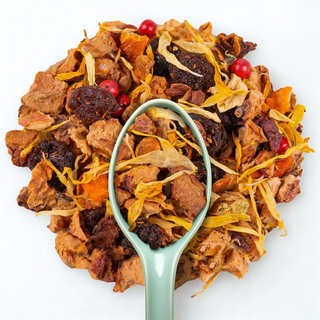 Sachet vrac 200g infusion bio Oh My Peach !, mélange de morceaux de fruits aux notes intenses de pêche de vigne, sans théine.