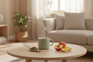 Sachet vrac 200g Rooibos Minceur Alveus, mélange de rooibos rouge et plantes drainantes aux éclats de pêche et citron.