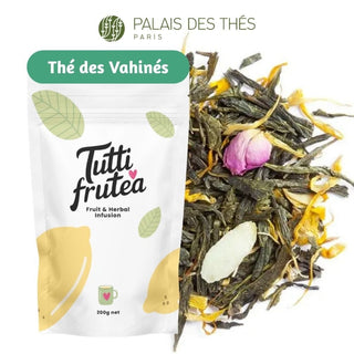 THÉ DES VAHINÉS | 200g | Thé Vert PALAIS DES THÉS | Vanille & Amande - Thé Vert - PALAIS DES THES - Tuttifrutea.com