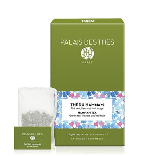 THÉ DU HAMMAM - Thé Vert Parfumé - PALAIS DES THÉS - 20 Mousselines - Thé Vert - PALAIS DES THES - Tuttifrutea.com