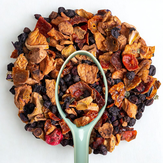 Sachet vrac 200g infusion bio Wild Forest, mélange riche en baies de sureau, myrtilles, mûres et fruits rouges.